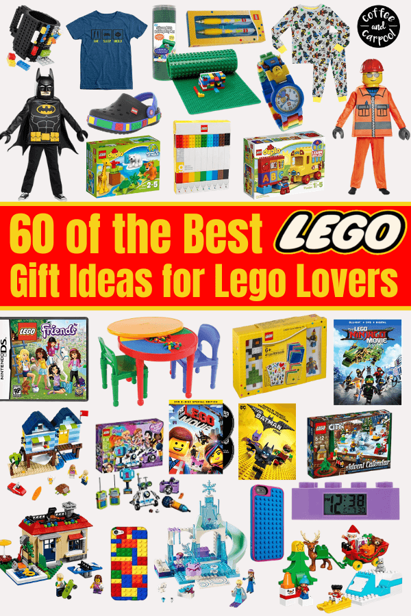 Have an ultimate lego lover in your life? This list of lego gifts is perfect for lego lovers #lego #legobuilders #legogifts #legoholidaygifts #legos #coffeeandcarpool #holidaygiftguides 