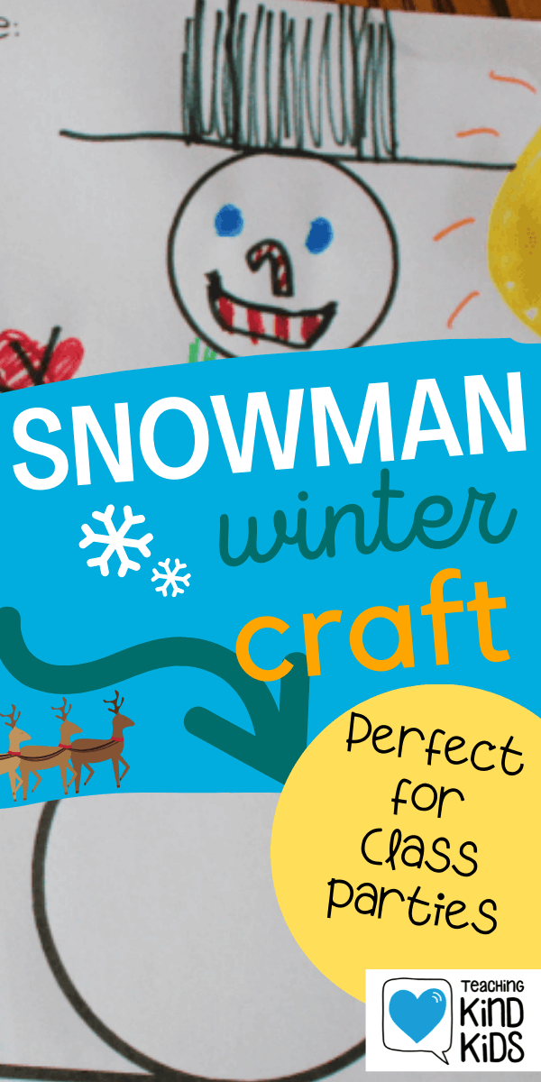 No two glyph snowman projects will ever be the same and they're perfect for winter holiday parties and large group activities #snowmanproject #winterholidayparty #coffeeandcarpool