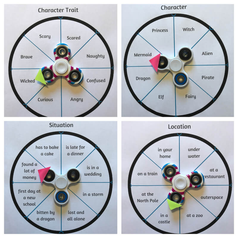 Get creative with writing with a fidget spinner in 3 easy steps! Great for summer learning, homeschooling and classrooms! www.coffeeandcarpool.com