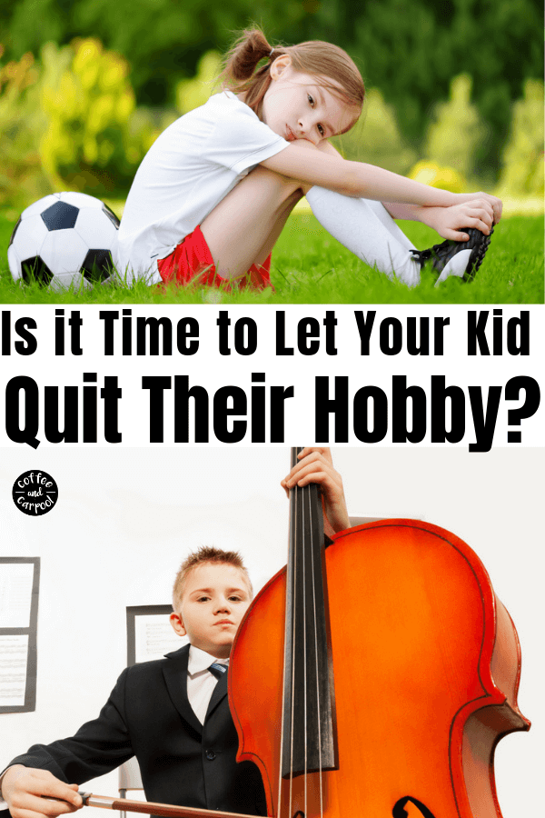 Is your child asking to quit their hobby and you have no idea what to say? It's can be so hard to know what to do when you want your child to try new things, have a growth mindset, and finish what they started. Use this free printable to help you decide if it's the right choice for your kids #freeprintable #printable #sports #sportsmom #athlete #growthmindset #parenting101