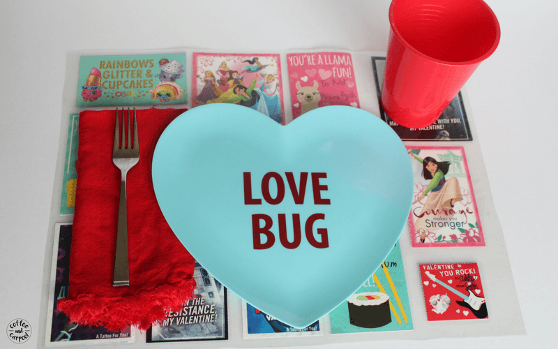 Valentine's Day Craft that reuses your kids valentines day cards from school #valentinesdaycrafts #valentinesday #valentinesdaycraftforkids
