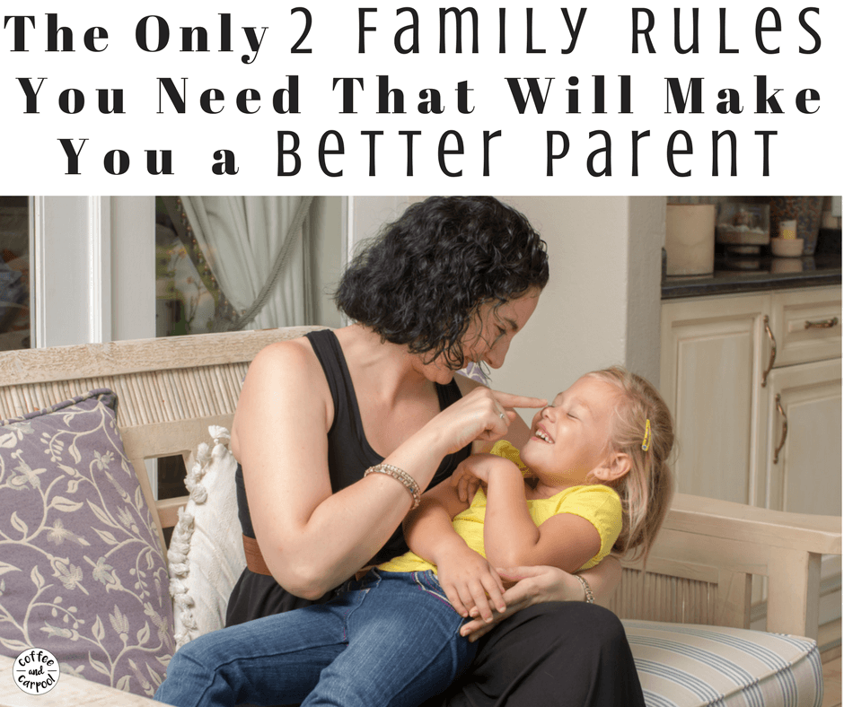 The list of family rules we have for our families can be long. Simplify it and get your kids to listen better with the only two rules you'll need. #familyrules
