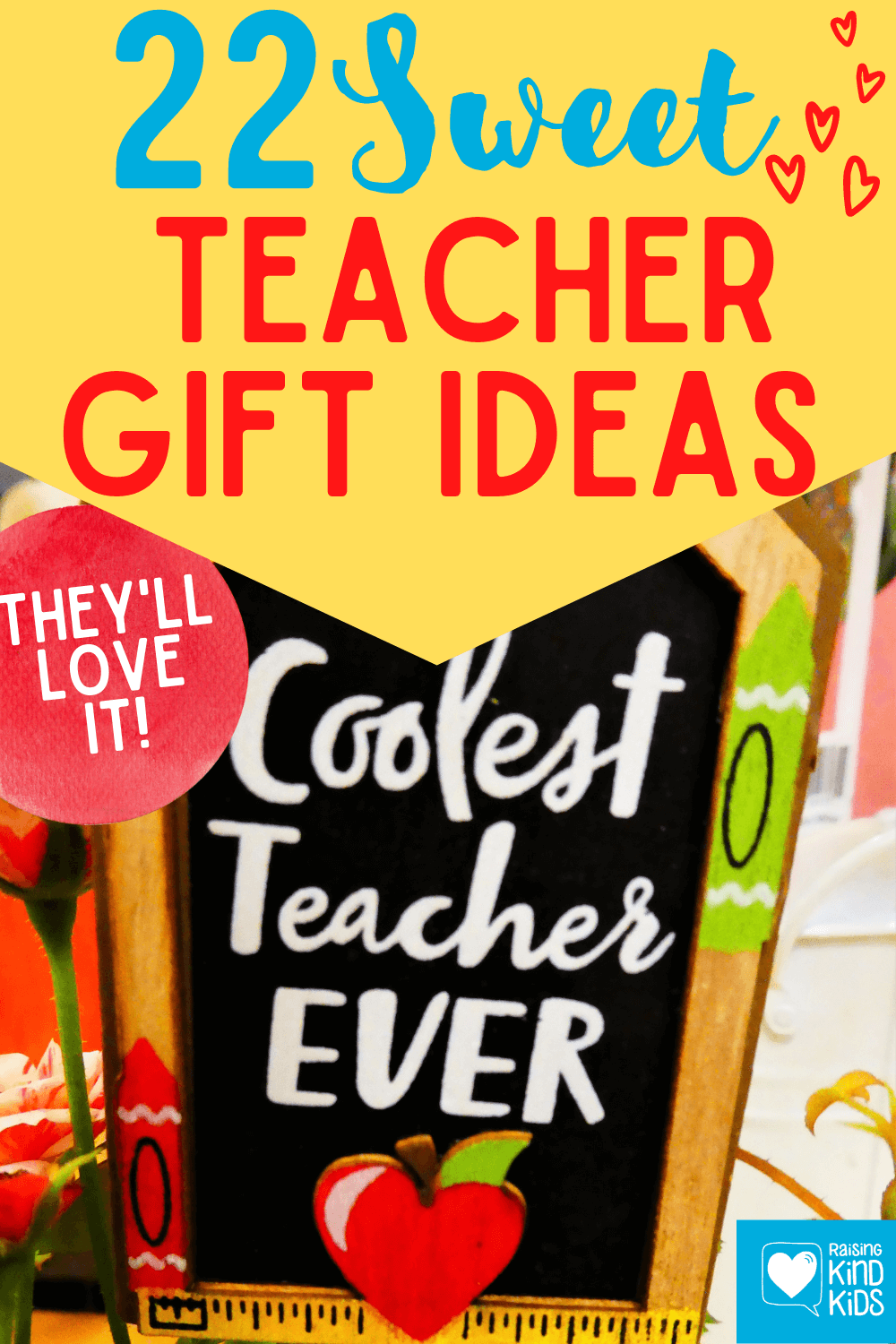 For teacher appreciation gift ideas, try one of these 22 sweet and thoughtful gift ideas to let your child's teacher know how much you value them. #teacherappreciation #thankateacher #teachergiftideas #giftguides #giftideas #teachergifts #coffeeandcarpool #freeprintable 