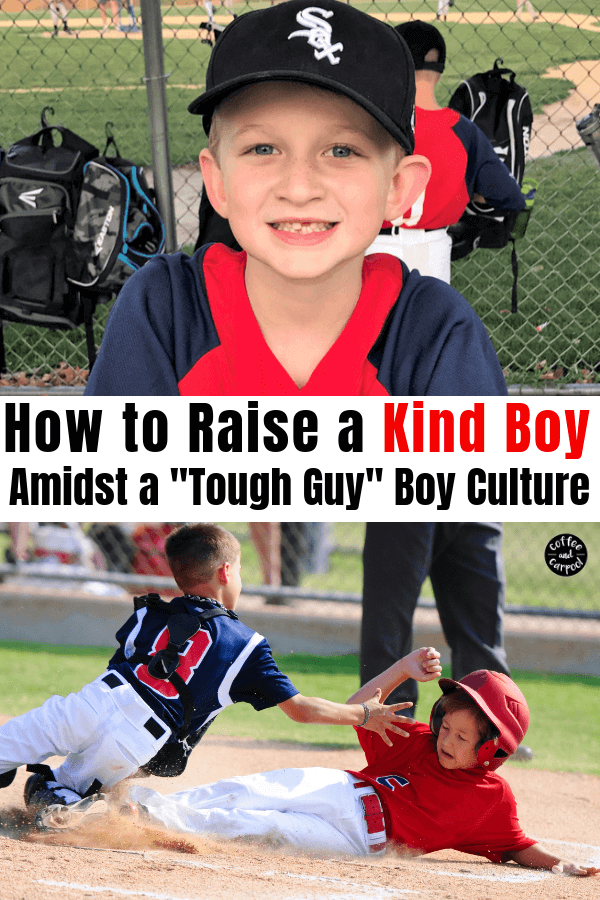 How to raise a kind boy even when he's on a tough sports team culture with putdowns and negative comments. #kindness #teammates #kindboy #kindness #parenting101 #parenting #sports #baseballmom #sportsmom