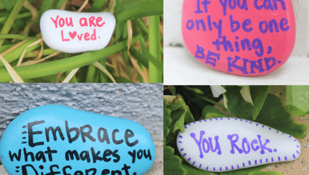 Kindness rocks are a simple project that can help spread kindness, happiness and positive vibes. #kindnessrocks #bekind #raisekindkids #raisekind #choosekind #coffeeandcarpool