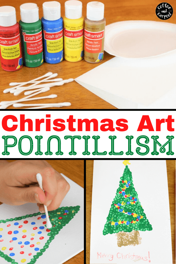 December art projects for kids to decorate your home or to give as gifts or to turn into Christmas cards kids can make. Christmas tree art projects get kids excited about Christmas time and December. #christmas #Christmastree #christmasart #christmascrafts #easychristmasprojects #easychristmascrafts #decemberartprojectsforkids