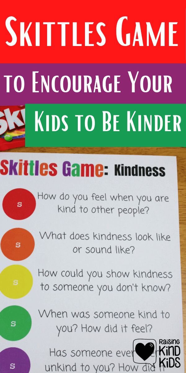 Skittles Game for Kids to Encourage Kindness and Friendship by having meaningful discussions and conversations about hard topics. This is perfect for youth groups, Scouts, classrooms and family dinners. #skittlesgames #skittles #kindness #discussion #familydinner #scouts #coffeeandcarpool #kindness