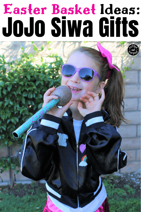 Easter Basket ideas for kids who love JoJo Siwa. Let the Easter Bunny bring your Jojo Siwa fan girl all the big bows and sparkly goodies. #jojogifts #easterbasketgifts #eastergifts #easter
