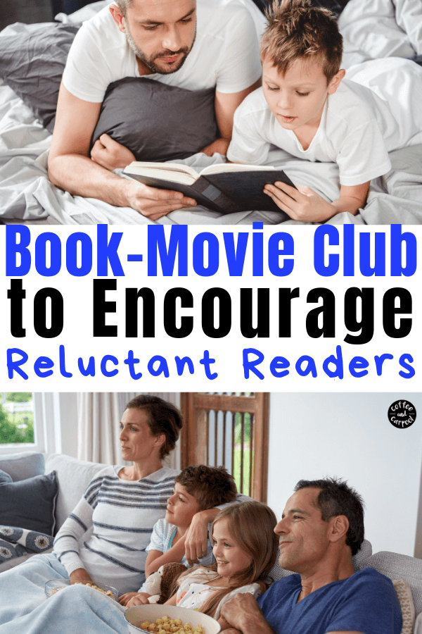 Help your reluctant readers with this trick that is perfect to encourage kids to want to read. It's also perfect as a summer reading challenge for kids. #summerreading #summerreadingchallenge #booklists #booksforreluctantreaders #reluctantreaders #reluctantreadersboys #getkidstoread #coffeeandcarpool