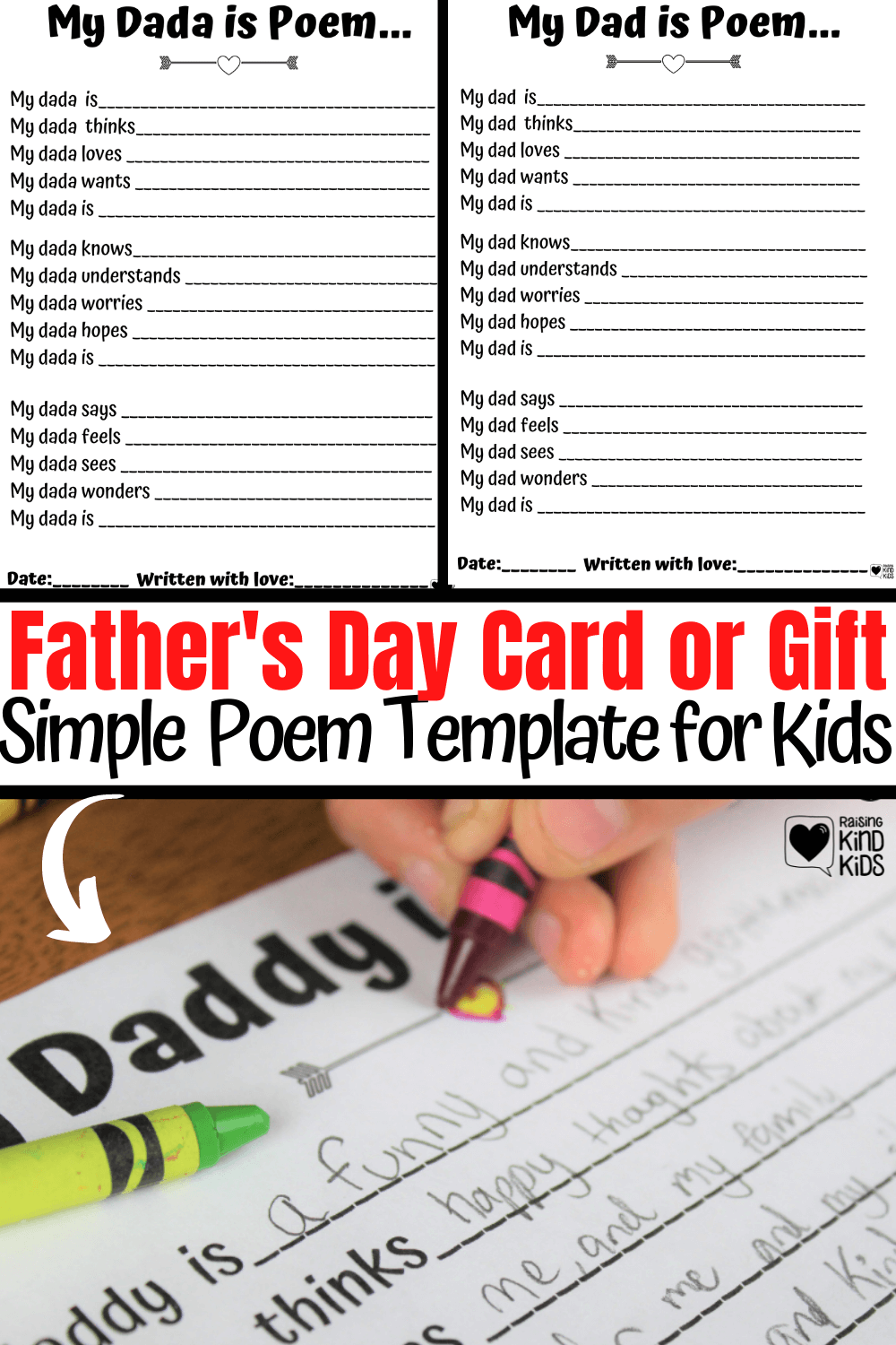 These Father's Day cards from kids are so sweet and meaningful because they're Father's Day Cards kids can make. #fathersday #fathersdaycards #fathersdaygifts #cardskidscanmake #