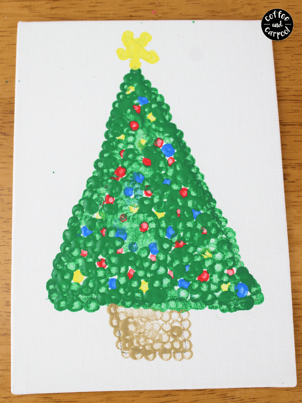 How To Make Christmas Art With Pointillism