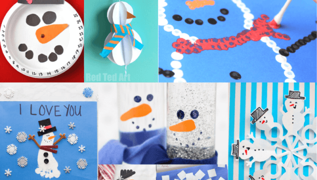 These are 24 of the Best snowmen crafts for kids and are perfect for winter activities when it's too cold to go outside and make actual snowmen #winteractivities #wintercrafts #snowmen #snowman #snowmancrafts #snowmencrafts #winteractivitiesforkids #wintercraftsforkids #coffeeandcarpool