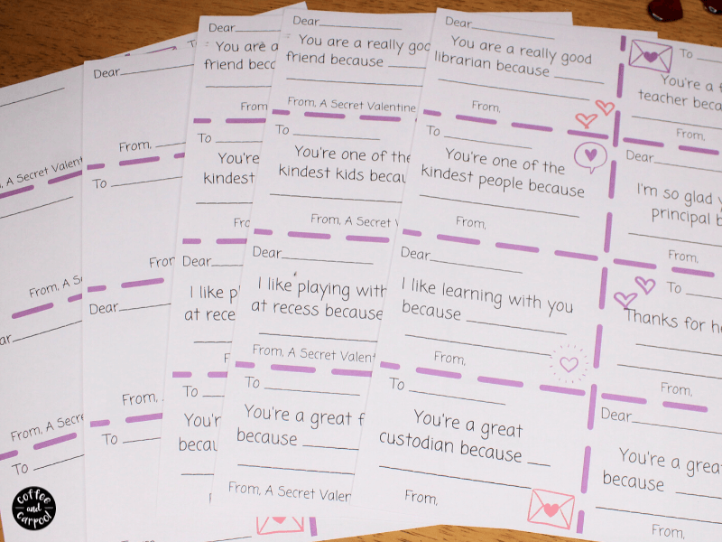 Spread kindness this Valentine's Day with these kindness valentines for your classmates and for teachers, principals, and aides at school. February will be kinder with these Kindenss Valentine's Day Cards #valentinesday #valentine'sdaycards #valentines #printablevalentines #kidvalentines #valentinesforclassmates #valentinesdayprintables 