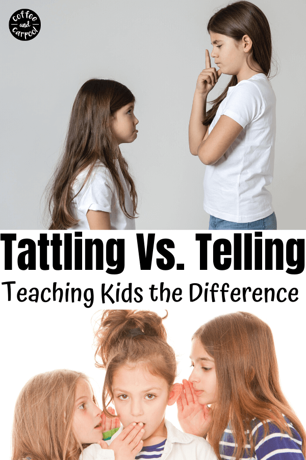 Tattling vs Telling and why our kids have to know the difference. This is how parents and teachers can explain the difference between tattling and telling #tattling #parentingtips #kindkids