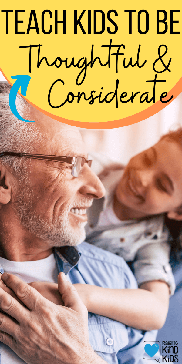 Help your kids be more thoughtful and considerate when they speak to each other with these 2 strategies. It helps kids be less self-centered and more kind #kindkids #thoughtfulkids #consideratekids #coffeeandcarpool #considerate #kindnessmatters #think #thinkposter #kindnessposter #kindnessactivitiesforkids