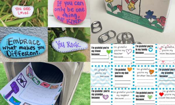 We can continue kindness activities for kids even while we're social distancing and staying 6 feet away from others to keep them and us safe. But kindness doesn't have to suffer because of it. Here's how we can still spread kindness. #kindnessactivities #kidnenssactivitiesforkids #socialdistancingactivities #summeractivities #summeractivitesforkids