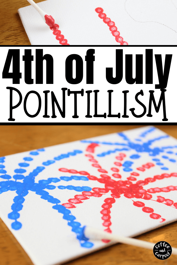 This patriotic art project for kids is a great way to celebrate the 4th of July. The fireworks 4th of July craft projects for kids to make and the USA Patriotric craft for kids to make is a fun summer craft project #summercraft #patriotriccraft #patrioticart #4thofJulycraft #4thofJulyartproject 