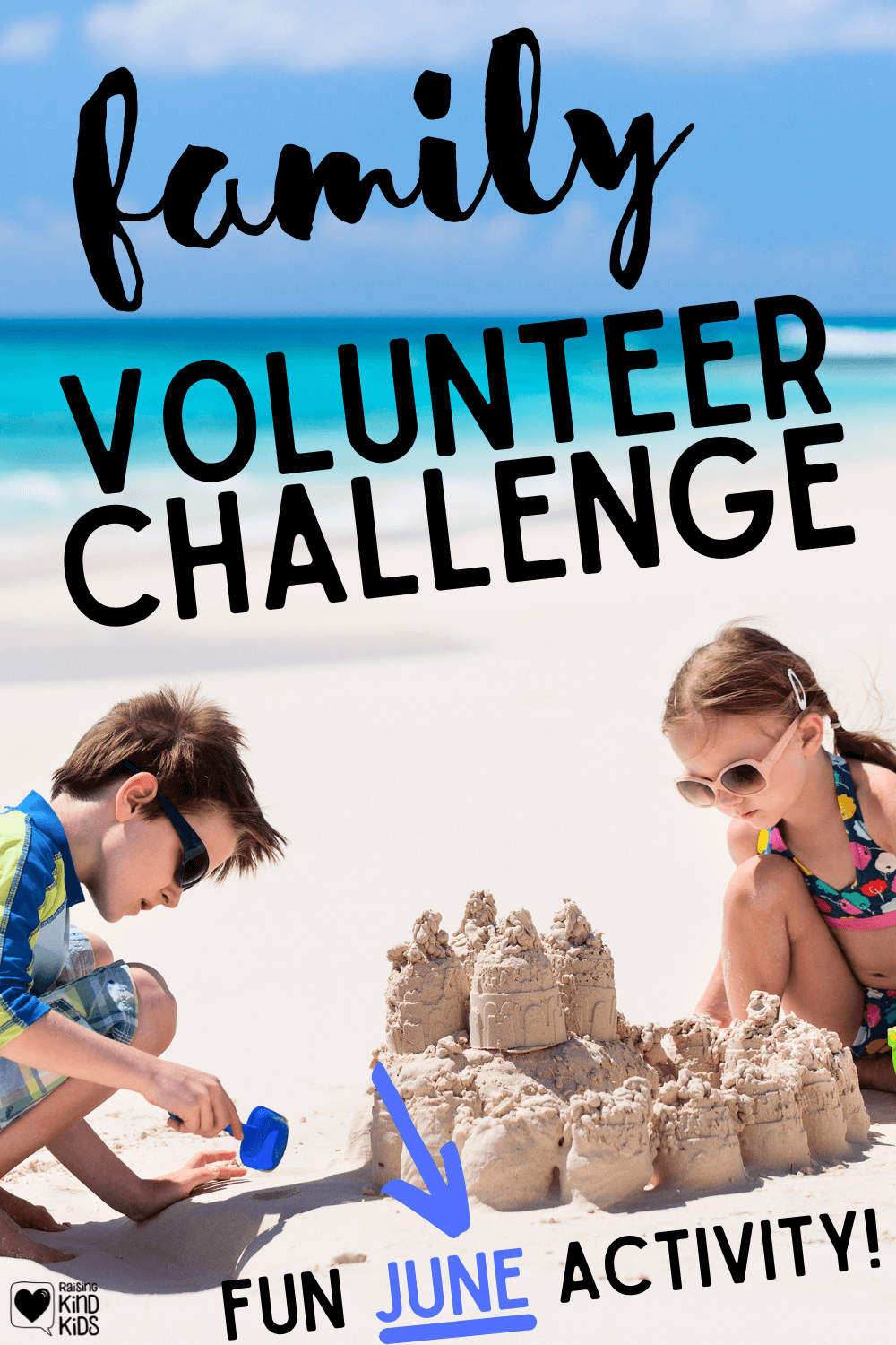 Join our June challenge for our Family Volunteer Challenge as each month we teach our kids the art and the heart of giving back, donating, volunteering, and community service. It doesn't matter what you call your donations or your volunteering. It's teaching them to give to others because kindness matters. These are 12 kindness activities for kids #kindnessmatters #volunteer #communityservice #giveback #donating #kidvolunteer #tikkunolam #tzedakah #