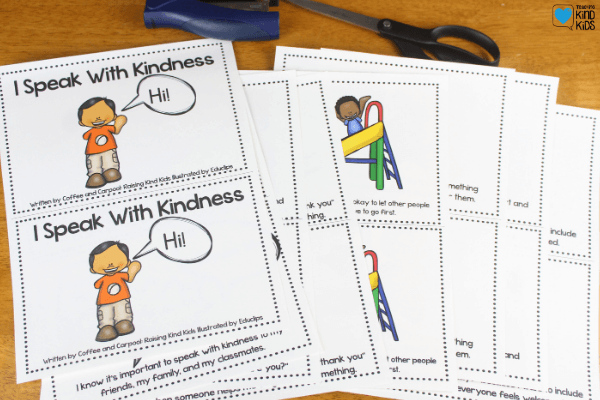These early readers sets on kindness bundle is designed to help 1st-4th graders understand sel curriculum and character education concepts like volunteering, helping, and speaking with kindness.