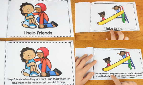 Use this I am Kind emergent reader freebie for kids to teach sel curriculum and character education to students. You can get an easy version of the book with simple vocabulary and sight words or a harder, more advanced version to give students a non-fiction book on kindness.