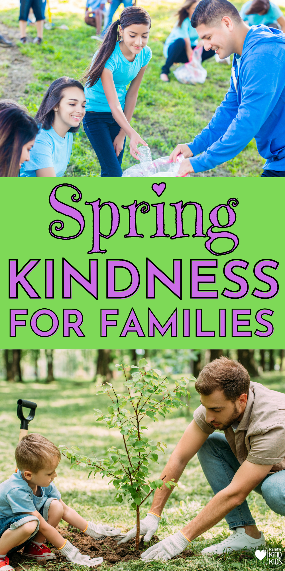 Use this spring kindness challenge for fun kindness activities for kids to do for others during March, April and May.