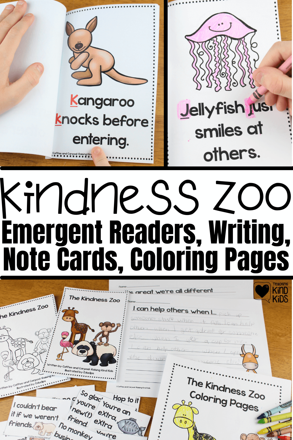Use this Kindenss Zoo to teach sel curriculum and 26 ways to speak and act with kindness. It's a great addition to an animal unit or letter of the week activities since each page focuses on a different letter of the alpahbet and a different zoo animal.