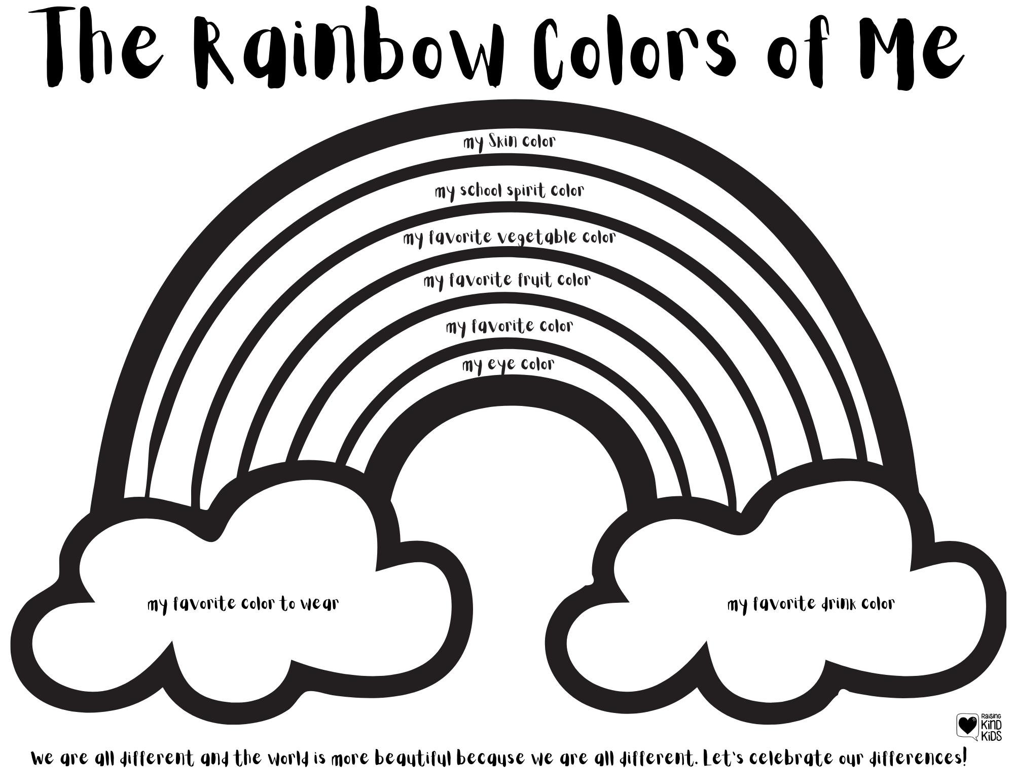 The Rainbow Colors of Me is a great way to celebrate and showcase our differences and diversity.