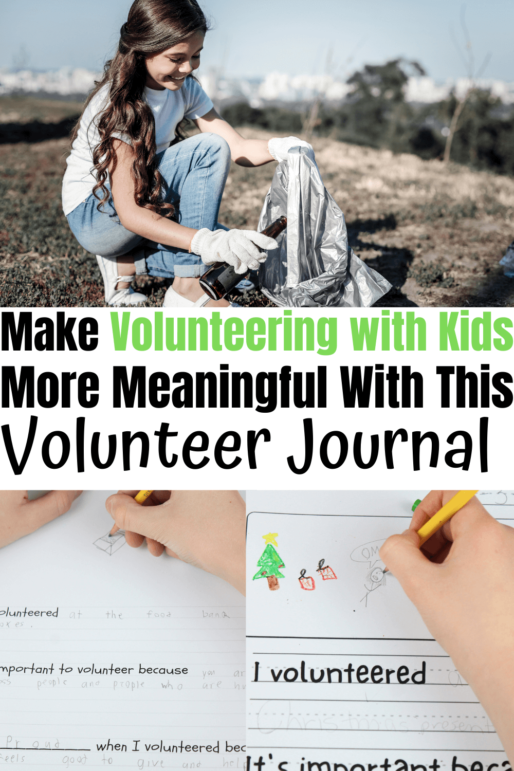Make volunteering more meaningful and impactful with this volunteer journal and 7 other ways to make volunteering more of a habit for kids. 