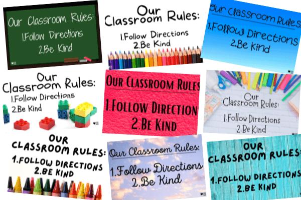 These classroom rules posters are perfect to set clear expectations and create a positive classroom enviornment. 