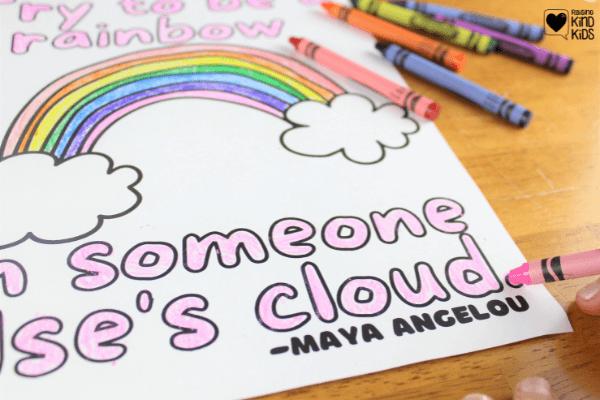 Use these kindness coloring sheets to encourage more kindness with kids.