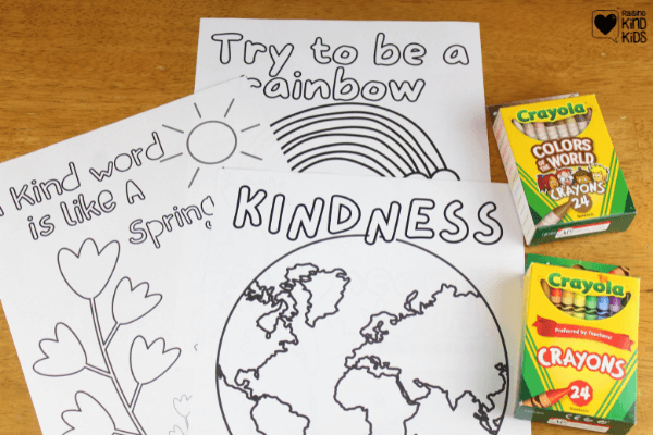 Use these kindness coloring pages to encourage more kindness with kids.