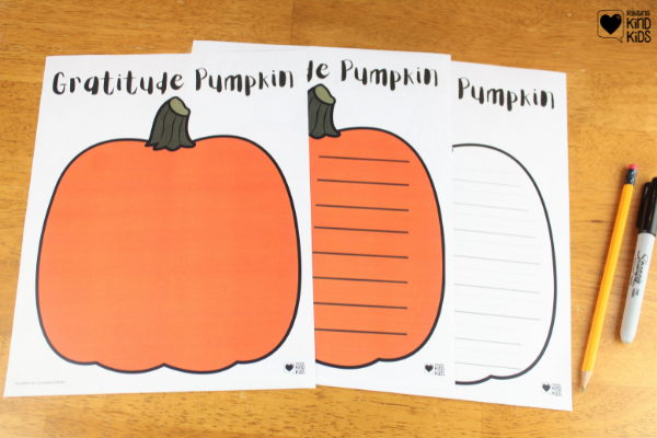 This Gratitude Pumpkin helps you write down and focus on what they're thankful and grateful for. This is a great Thanksgiving gratitude activity for classrooms and families