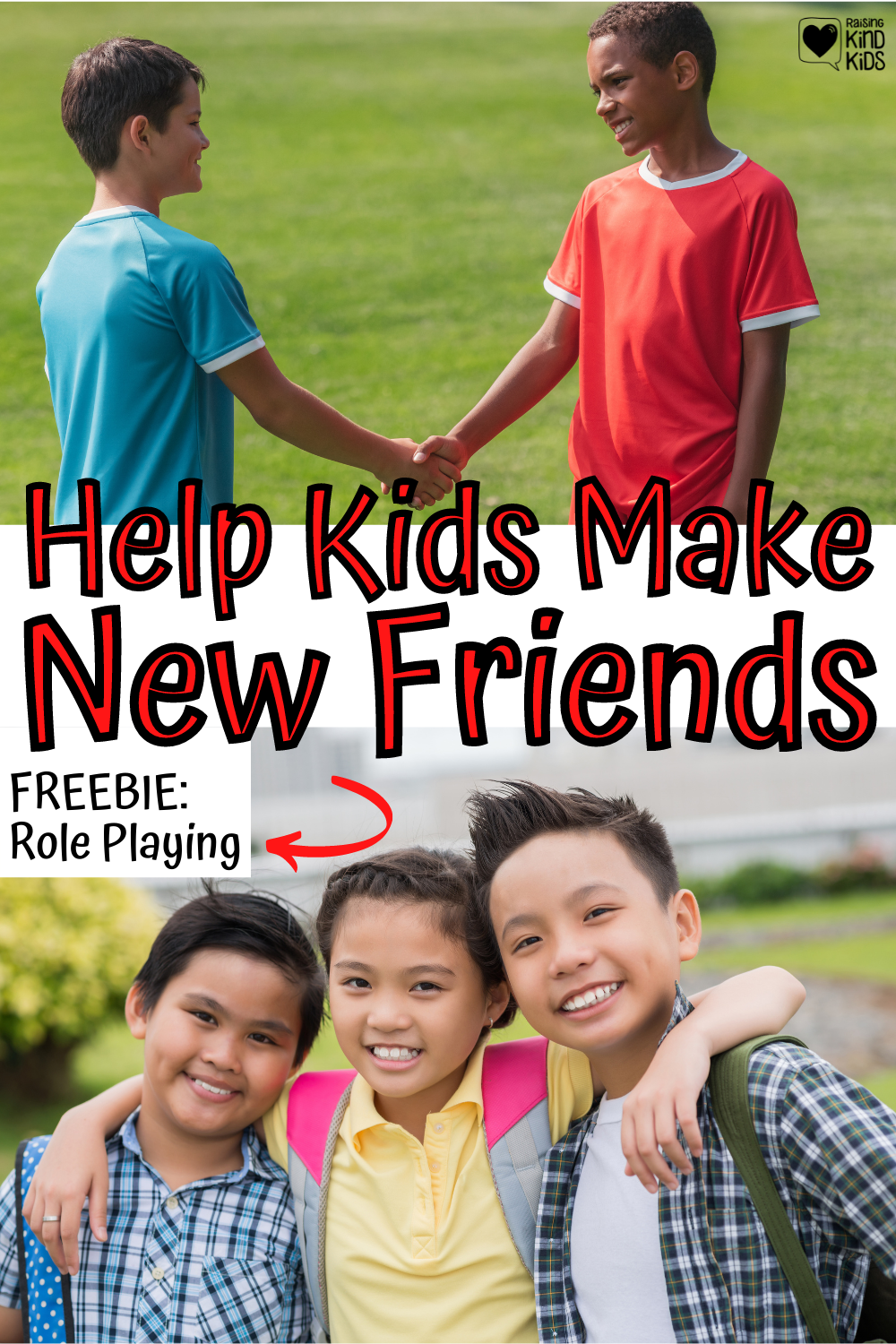 Help kids make new friends with this role playing freebie printable to help prepare kids with words they can use to introduce themselves to new friends. 