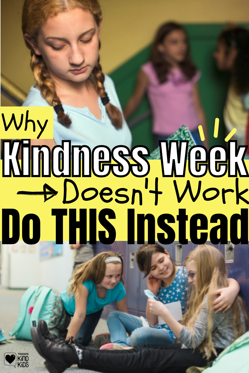 Kindness Week in schools sounds good and looks good but it's not effective in creating a positive school environment where students know how to speak and act with kindness. If you want a kind school environment, do this instead. 