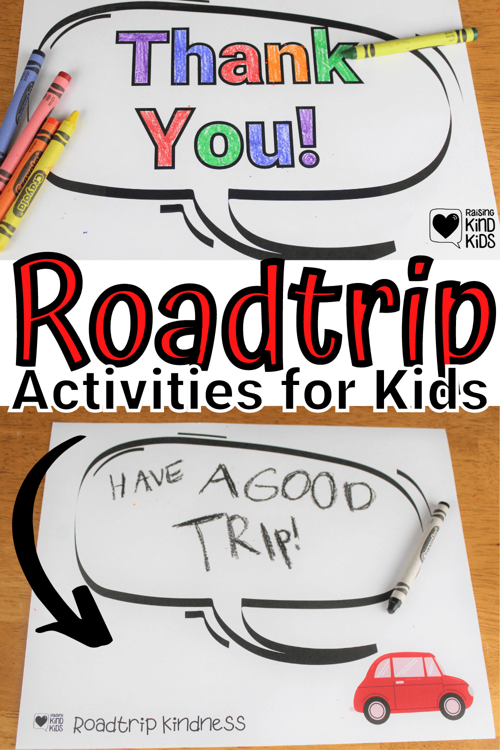 Use these roadtrip activities for kids to spread a little kindness on your family's next road trip.