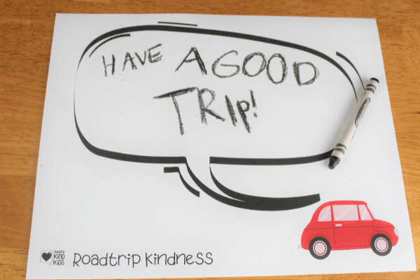 Use these roadrip activities for kids to spread a little kindness on your family's next road trip. 