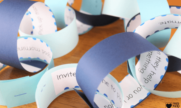 Use this countdown paper chain in December as a kindness winter break countdown