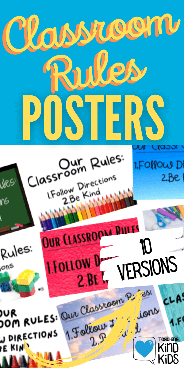 These classroom rules posters are perfect to set clear expectations and create a positive classroom enviornment.