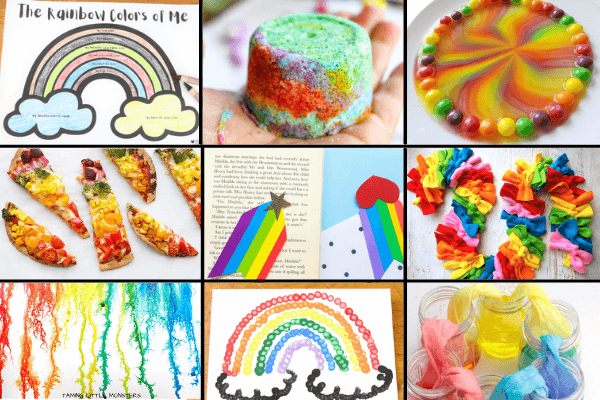 Use these rainbow activities and crafts to celebrate pride month and be an LGBTQ ally or use these rainbow crafts for anytime to celebrate the colors of the rainbow.
