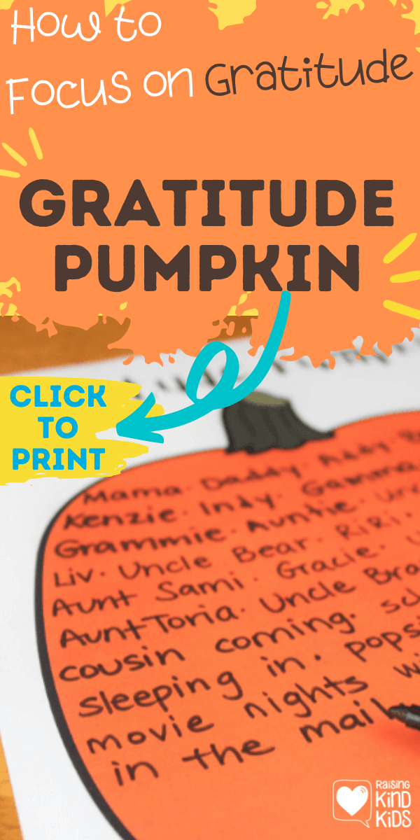 This Gratitude Pumpkin helps you write down and focus on what they're thankful and grateful for. This is a great Thanksgiving gratitude activity for classrooms and families
