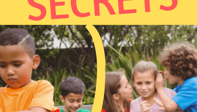 The dangers of telling secrets and the unkindness of telling secrets makes secrets a no go for us. Here's what to teach your kids instead so they can still share private information in a safe and thoughtful way.