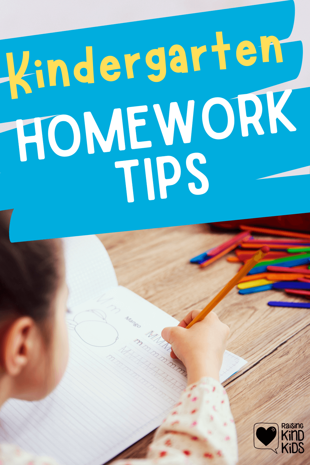 Does your Kindergartner struggle with sitting still long enough to complete their homework? These tips and tricks will help them finish their homework. www.coffeeandcarpool.com