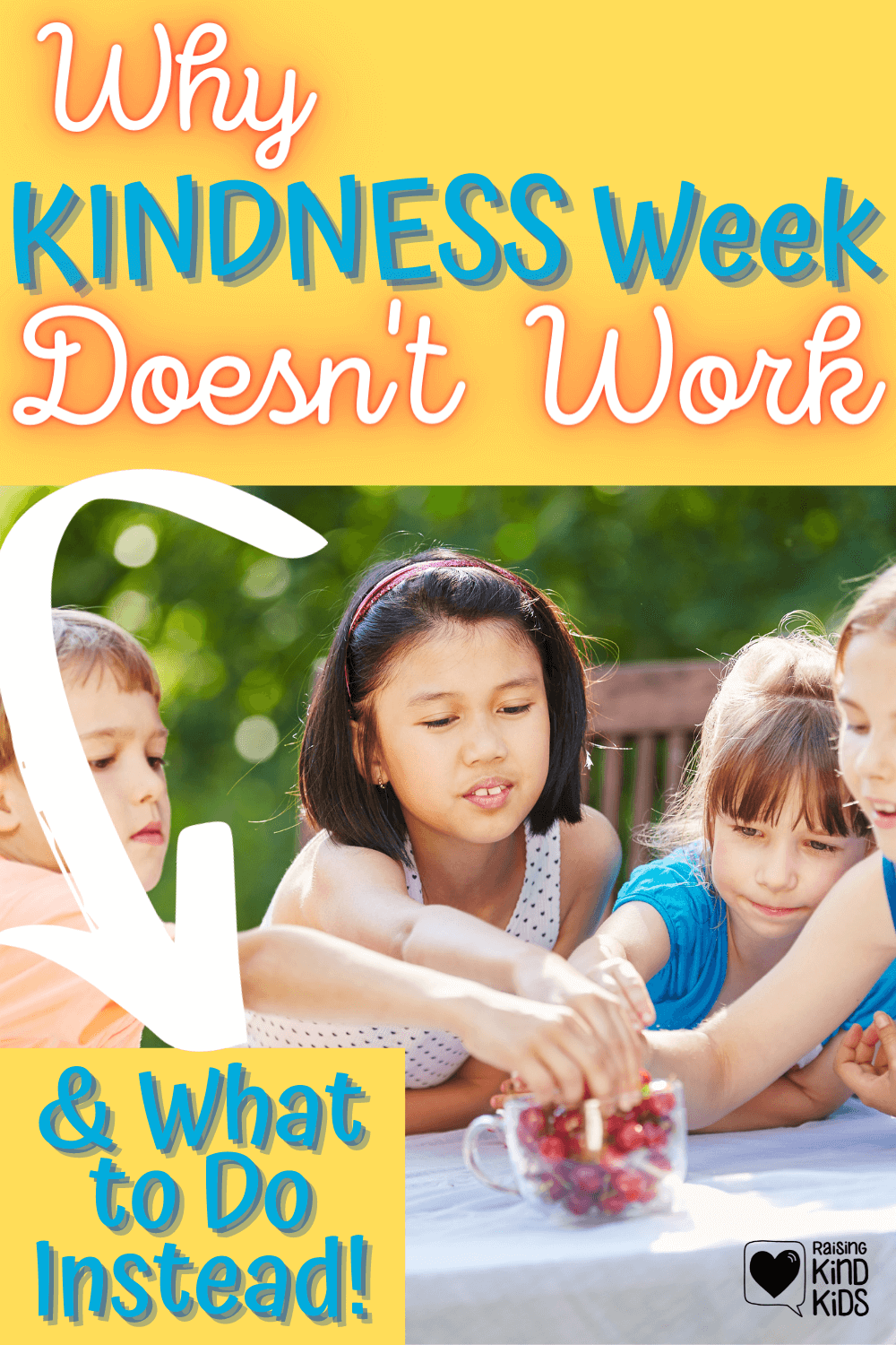 Kindness Week in schools sounds good and looks good but it's not effective in creating a positive school environment where students know how to speak and act with kindness. If you want a kind school environment, do this instead.