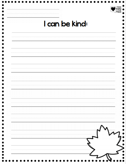 Use this Kindness Leaf Kind or Unkind Sort Activity to help students differentiate between kind and unkind actions. 