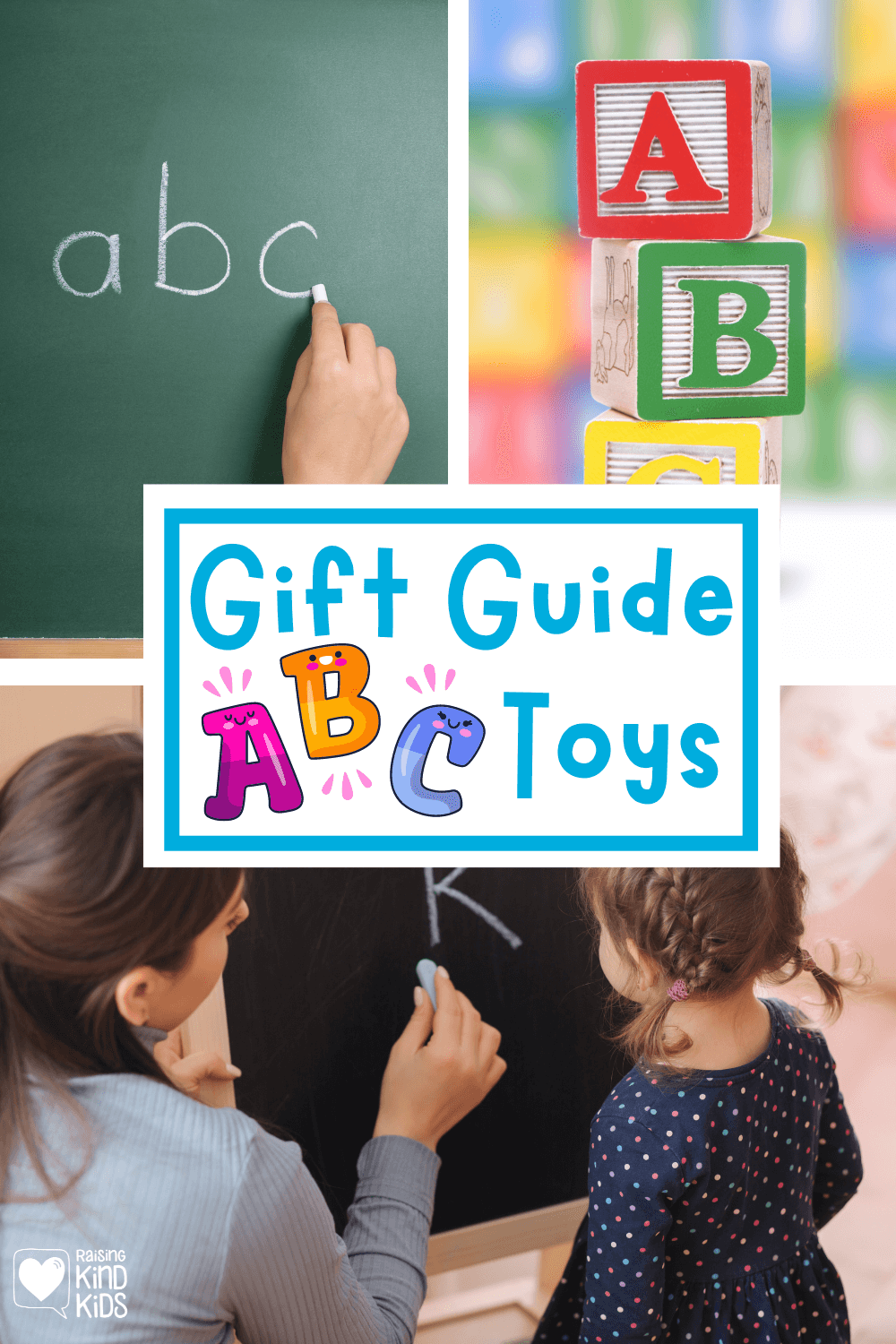 Teach kids the alphabet with these 21 awesome hands on gifts that help kids learn their abcs. #abc #alphabet #learnletters #letterrecognition #knowyourletters #holidaygifts #holidays #gifts #coffeeandcarpool #abcgifts #toddlergifts #preschoolgifts