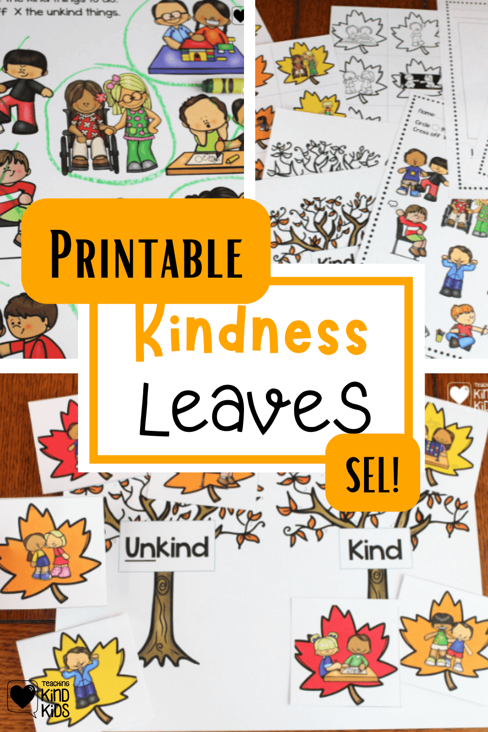 Use this Kindness Leaves Kind or Unkind Sort Activity to help students differentiate between kind and unkind actions.