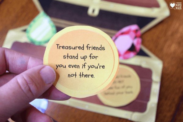 Use this to help kids decide what a treasured good friendship is and what it is not. 