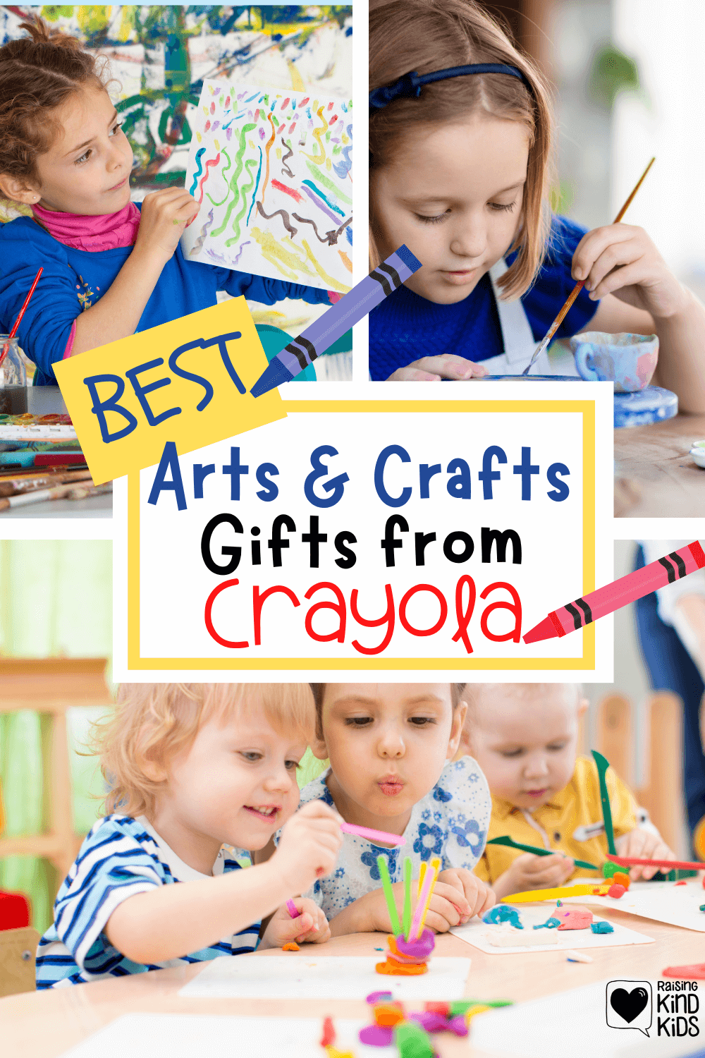 Use these 60+ art gifts for kids from Crayola that are perfect for artistic and creative kids or if you want to inspire kids to create more art.