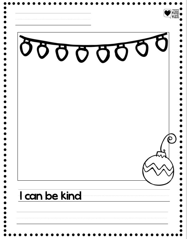 This December use this Christmas Kindness Activity with a kind or sort activity. 