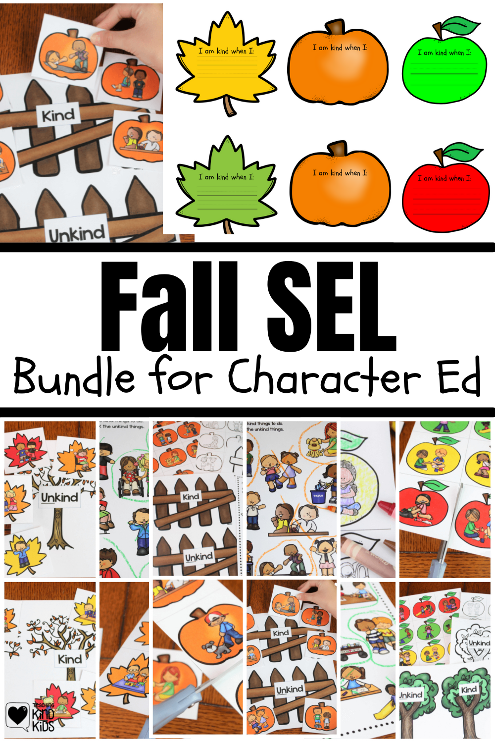 This fall sel bundle is perfect for teaching hands on social emotional learning and character education for fall.
